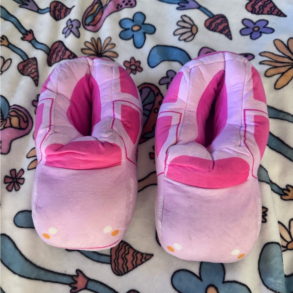 Dolls Kill Pink Winter Slippers